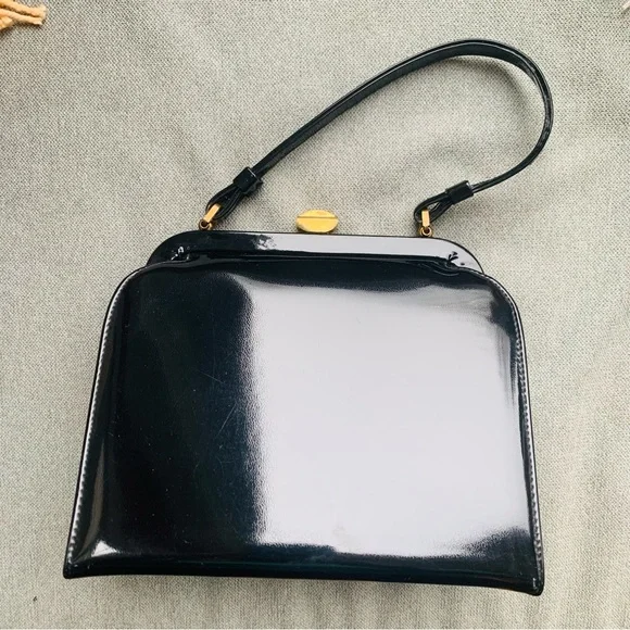 Vintage patent leather bag - Picture 2 of 10